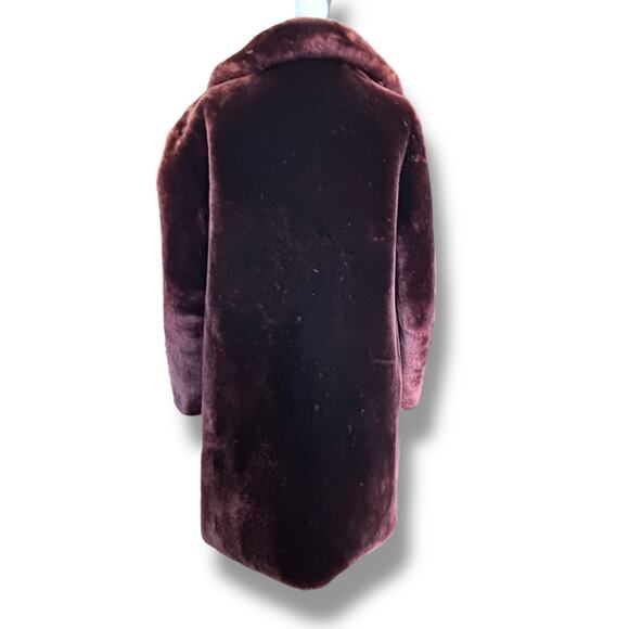 Vintage 50s Rifkens Dark Brown Mink Fur Coat Satin Lined Mid Century Medium - Picture 3 of 13